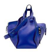 Pre-owned Leather handbags Loewe Pre-owned , Blue , Dames