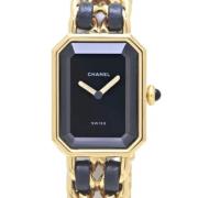 Pre-owned Metal watches Chanel Vintage , Black , Dames