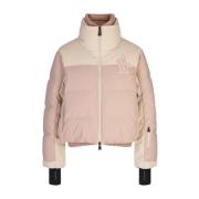 Roze Ski Jas met Bergdetails Moncler , Pink , Dames