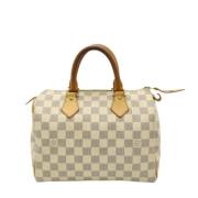 Pre-owned Canvas louis-vuitton-bags Louis Vuitton Vintage , White , Da...