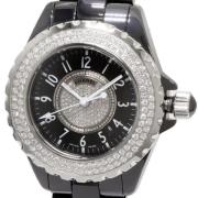 Pre-owned Fabric watches Chanel Vintage , Black , Dames