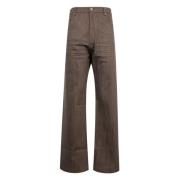 Slim Fit Denim Jeans Rick Owens , Brown , Heren