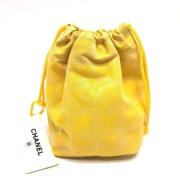 Pre-owned Canvas shoulder-bags Chanel Vintage , Yellow , Dames