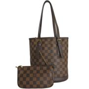 Pre-owned Canvas louis-vuitton-bags Louis Vuitton Vintage , Brown , Da...