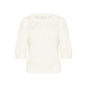 Katoenen Pullover 3/4 Mouw Ice Saint Tropez , White , Dames