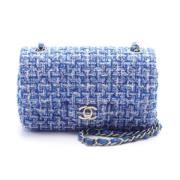 Pre-owned Fabric shoulder-bags Chanel Vintage , Blue , Dames