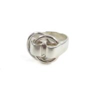 Pre-owned Metal rings Hermès Vintage , Gray , Dames