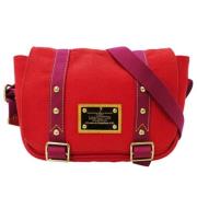 Pre-owned Canvas shoulder-bags Louis Vuitton Vintage , Red , Dames