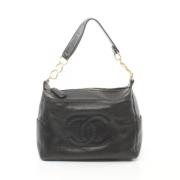 Pre-owned Leather shoulder-bags Chanel Vintage , Black , Dames