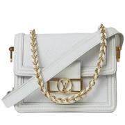 Pre-owned Leather louis-vuitton-bags Louis Vuitton Vintage , White , D...