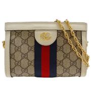 Pre-owned Plastic gucci-bags Gucci Vintage , Beige , Dames