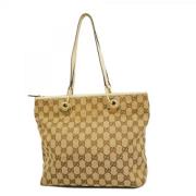 Pre-owned Canvas gucci-bags Gucci Vintage , Beige , Dames