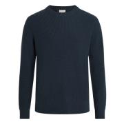 Merino Ribgebreide Trui Calvin Klein , Black , Heren