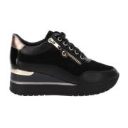 Leren Damessneakers Cinzia Soft , Black , Dames