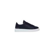 Blauwe Leren Sneakers - Model 16806 Crime London , Blue , Heren