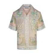 Art Deco Linnen Shirt MultiKleur Casablanca , Multicolor , Heren