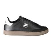 Heren Sportieve Zwarte Sneakers Fila , Black , Heren