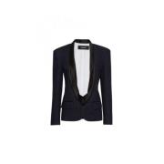 Statement Shawl Slim Blazer in Denim Dsquared2 , Blue , Dames