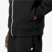 Stijlvolle hoodie voor buitenactiviteiten K-Way , Black , Heren