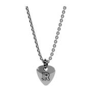 Plectrum ketting met logo John Richmond , Gray , Dames