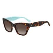 Bruin Acetaat Dames Zonnebril Kate Spade , Brown , Dames