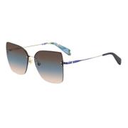 Blauwe Metalen Dames Zonnebril Kate Spade , Blue , Dames