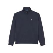 Navy Sweatshirt met Hoge Kraag Polo Ralph Lauren , Blue , Heren