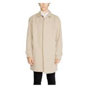 Beige Geknoopte Winterjas Mannen Only & Sons , Beige , Heren