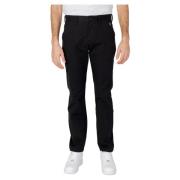 Zwarte Slim Fit Chino Broek Tommy Jeans , Black , Heren