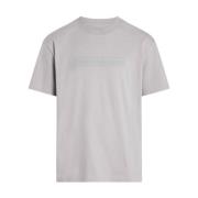 Heren Geborduurd T-shirt Calvin Klein Jeans , Gray , Heren