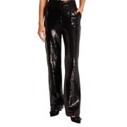 Pailletten rechte broek Alma EN Pena , Black , Dames