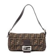 Pre-owned Canvas fendi-bags Fendi Vintage , Brown , Dames