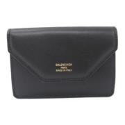 Pre-owned Leather wallets Balenciaga Vintage , Black , Dames