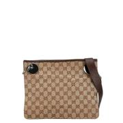 Pre-owned Canvas gucci-bags Gucci Vintage , Beige , Dames