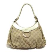 Pre-owned Canvas handbags Gucci Vintage , Beige , Dames