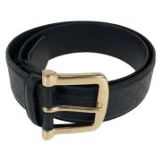 Pre-owned Leather belts Gucci Vintage , Black , Heren