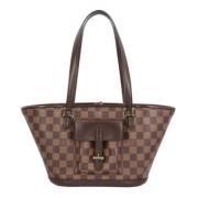 Pre-owned Canvas louis-vuitton-bags Louis Vuitton Vintage , Brown , Da...