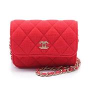 Pre-owned Canvas chanel-bags Chanel Vintage , Red , Dames