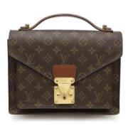 Pre-owned Fabric handbags Louis Vuitton Vintage , Brown , Dames