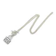 Pre-owned Metal necklaces Hermès Vintage , Gray , Dames