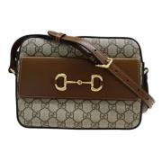 Pre-owned Fabric shoulder-bags Gucci Vintage , Brown , Dames