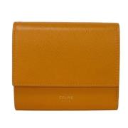 Pre-owned Leather wallets Celine Vintage , Yellow , Dames