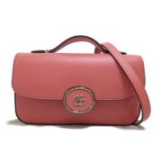 Pre-owned Leather crossbody-bags Gucci Vintage , Pink , Dames