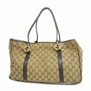 Pre-owned Canvas handbags Gucci Vintage , Brown , Dames