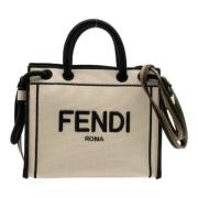 Pre-owned Canvas handbags Fendi Vintage , Beige , Dames