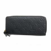 Pre-owned Leather wallets Louis Vuitton Vintage , Black , Dames