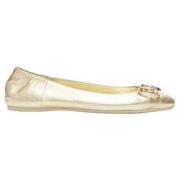 Pre-owned Leather flats Gucci Vintage , Yellow , Dames