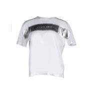 Logo Print Jersey T-shirt Wit Liviana Conti , White , Dames