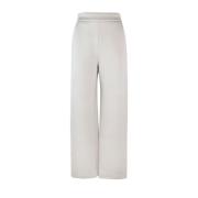 Basis Viscose Elastaan Broek Max Mara Studio , White , Dames