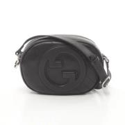 Pre-owned Leather shoulder-bags Gucci Vintage , Black , Dames